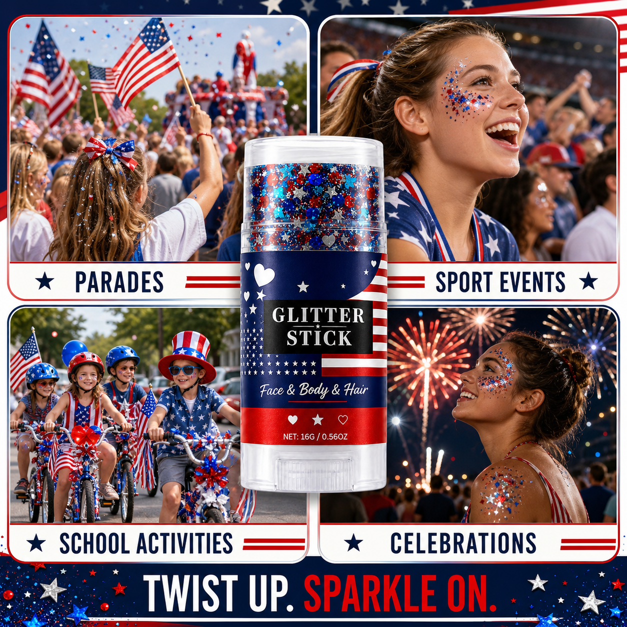 July 4th Glitter Stick™