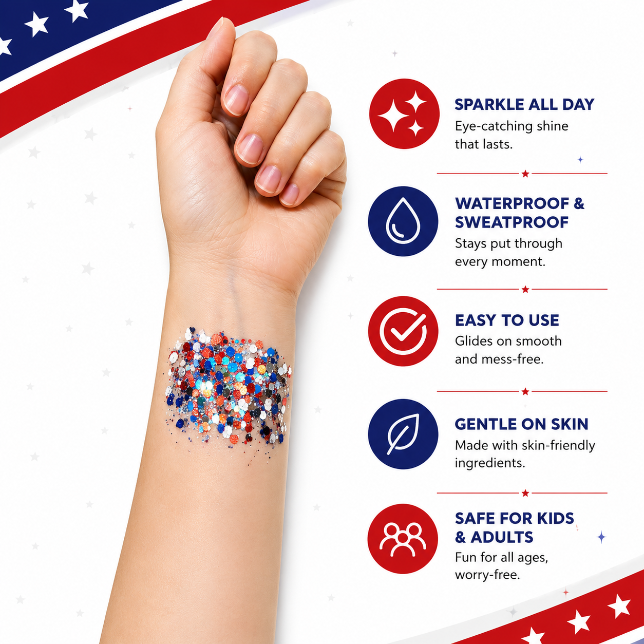July 4th Glitter Stick™
